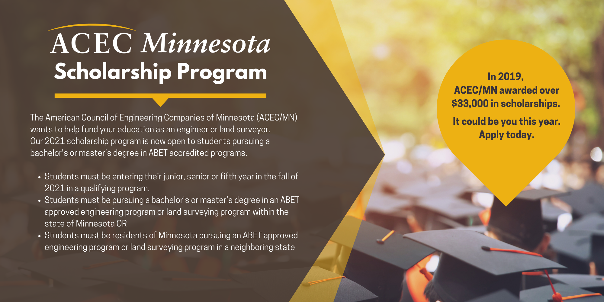 Scholarships American Council of Engineering Companies of Minnesota