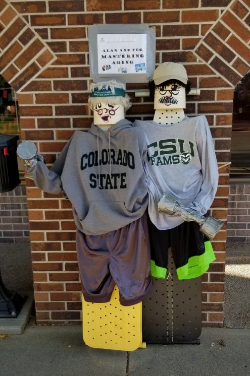 CSU Northeast Regional Enagement Center scarecrow - Alan and Peg - Mastering Aging-c CSU Northeast Regional Enagement Center scarecrow - Alan and Peg - Mastering Aging-c