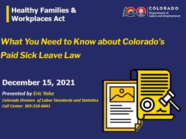 Colorado Paid Sick Leave Webinar-Flyer