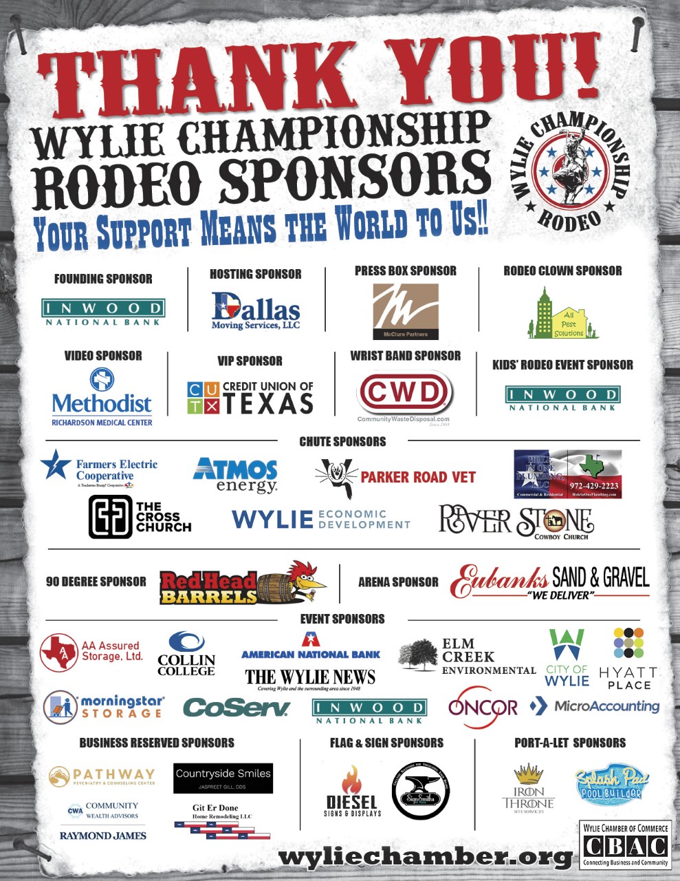 Wylie Championship Rodeo 2022 | Wylie Chamber of Commerce
