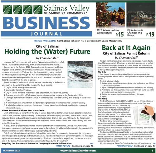 November Salinas Valley Business Journal