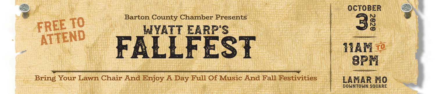 Header_Wyatt_Earp_Fallfest Wyatt Earp Fallfest - Lamar Missouri