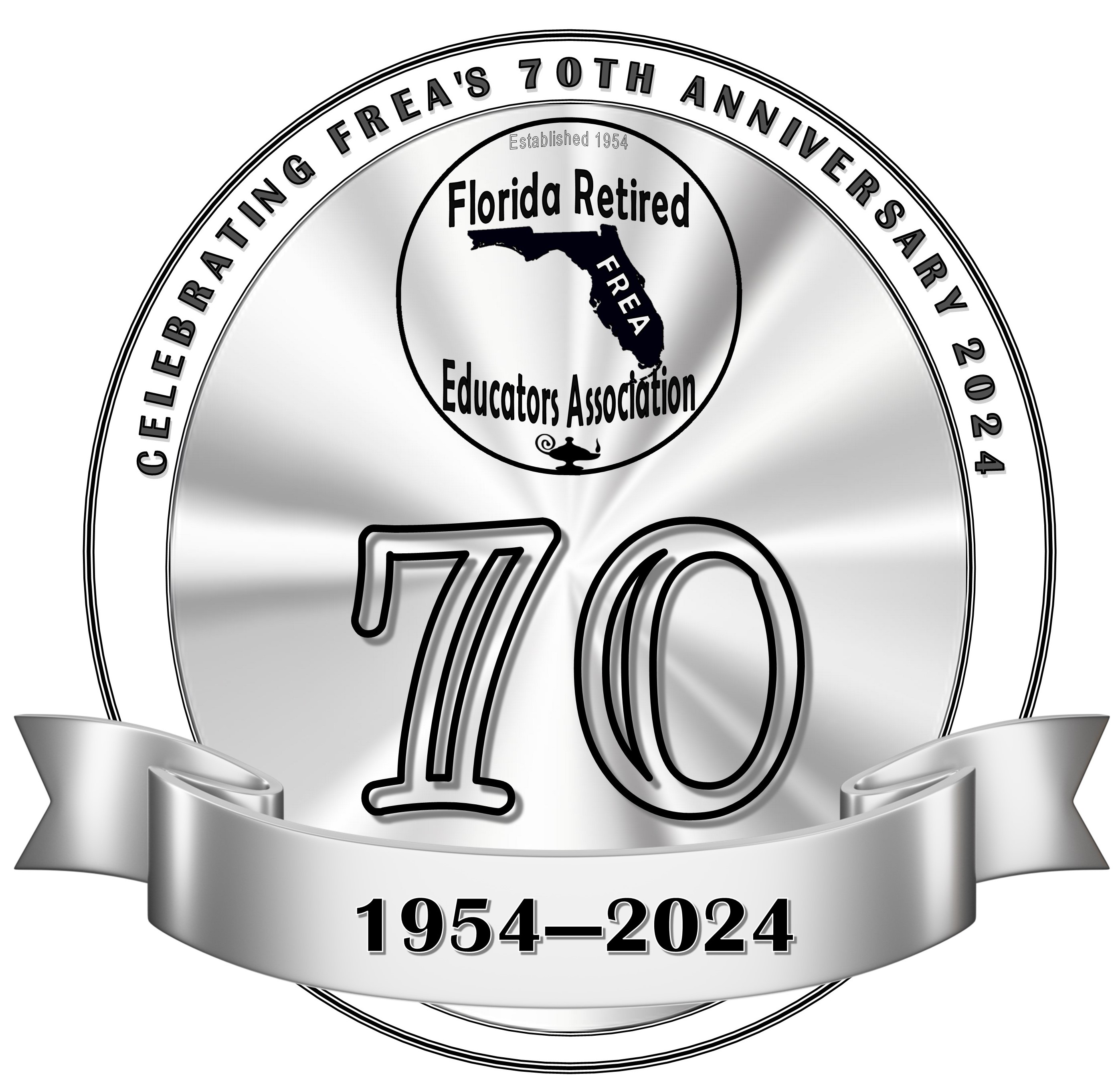 70th Anniversary Logo - Oval medallion