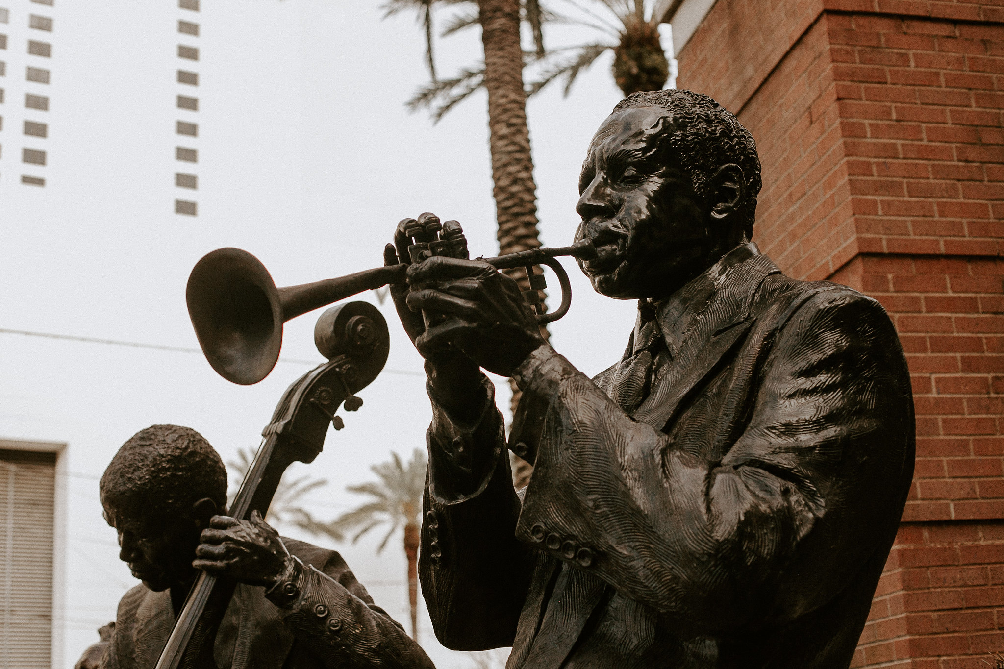 Trumpet Player Statue