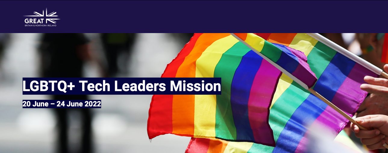 UK LGBTQ Tech Trade Mission graphic