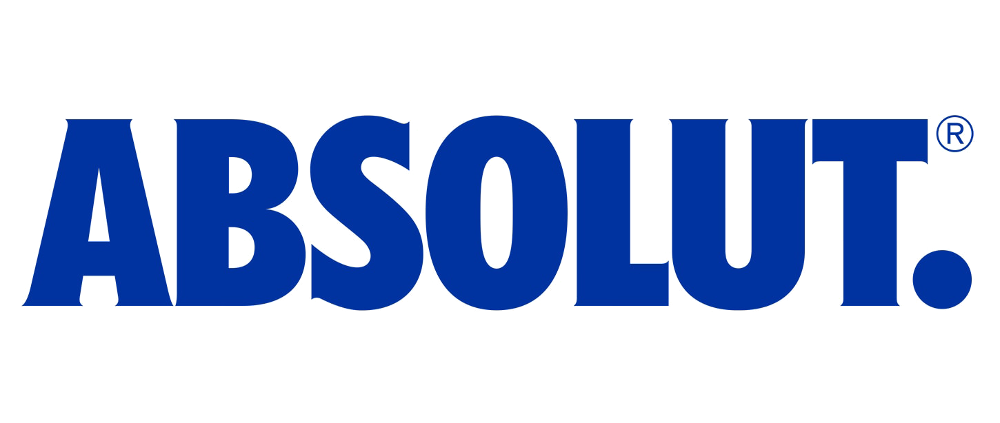 Absolut logo clear back