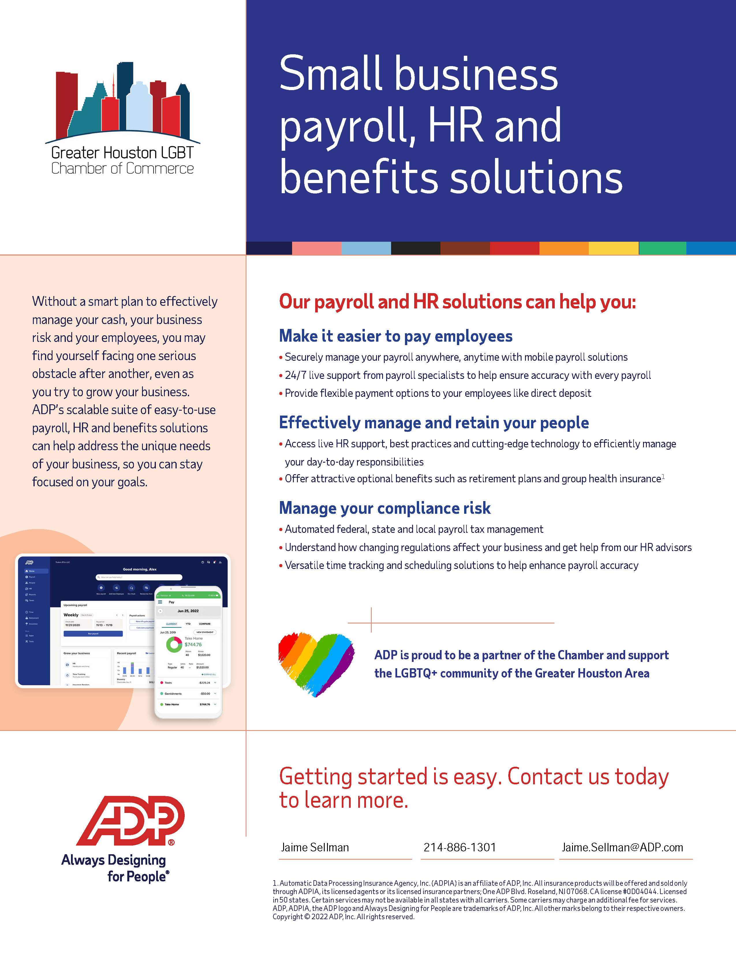ADP Greater Houston LGBT Chamber Fact Sheet