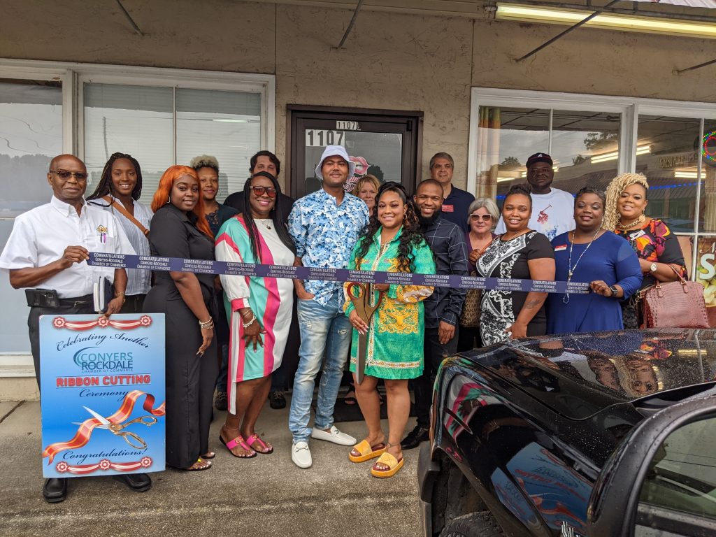 Melanin Drip Ribbon Cutting Melanin Drip Ribbon Cutting
