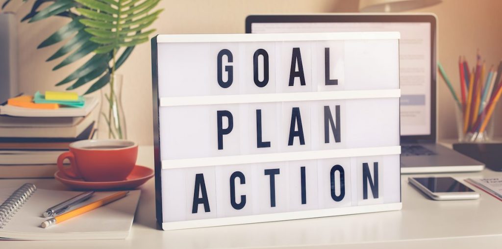 goal action plan sign