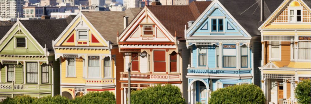 iStock SF Victorian homes