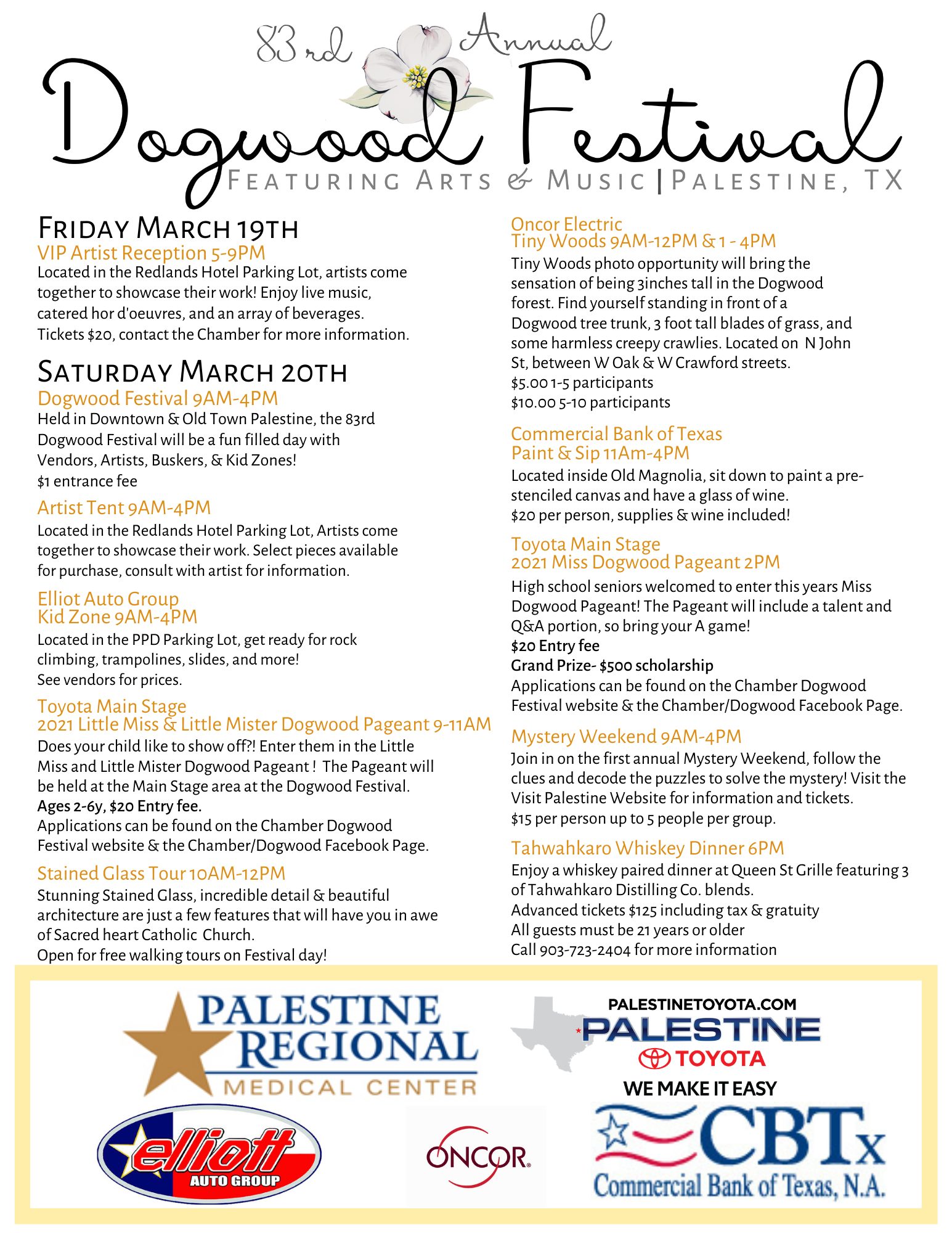 Dogwood Festival Flyer Dogwood Festival Flyer
