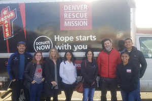 YLC Members volunteering at Denver Rescue Mission