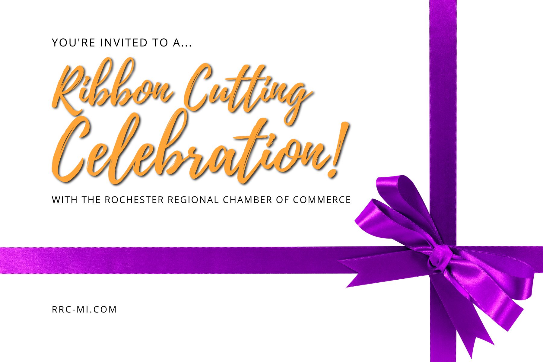 Ribbon Cutting Postcard Template 2021