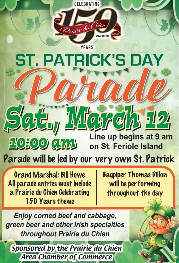 St. Patrick's Day Parade - Prairie du Chien Area Chamber of Commerce, Inc.