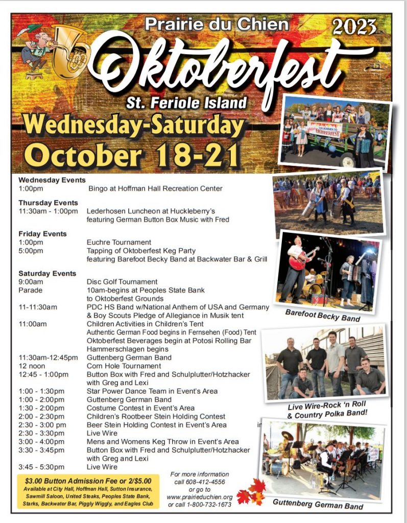 Prairie du Chien Oktoberfest Prairie du Chien Area Chamber of