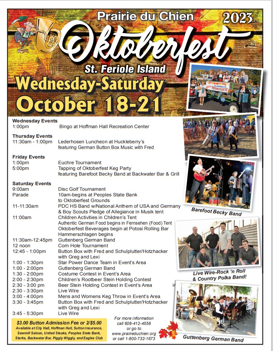 Prairie du Chien Oktoberfest - Prairie du Chien Area Chamber of ...