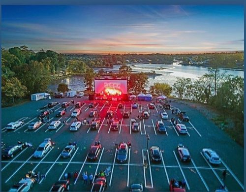 Drone shot of Drive in2