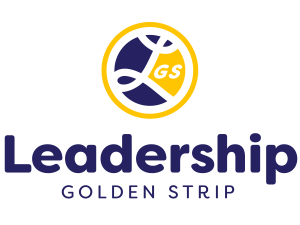 Leadership Golden Strip Circle Logo