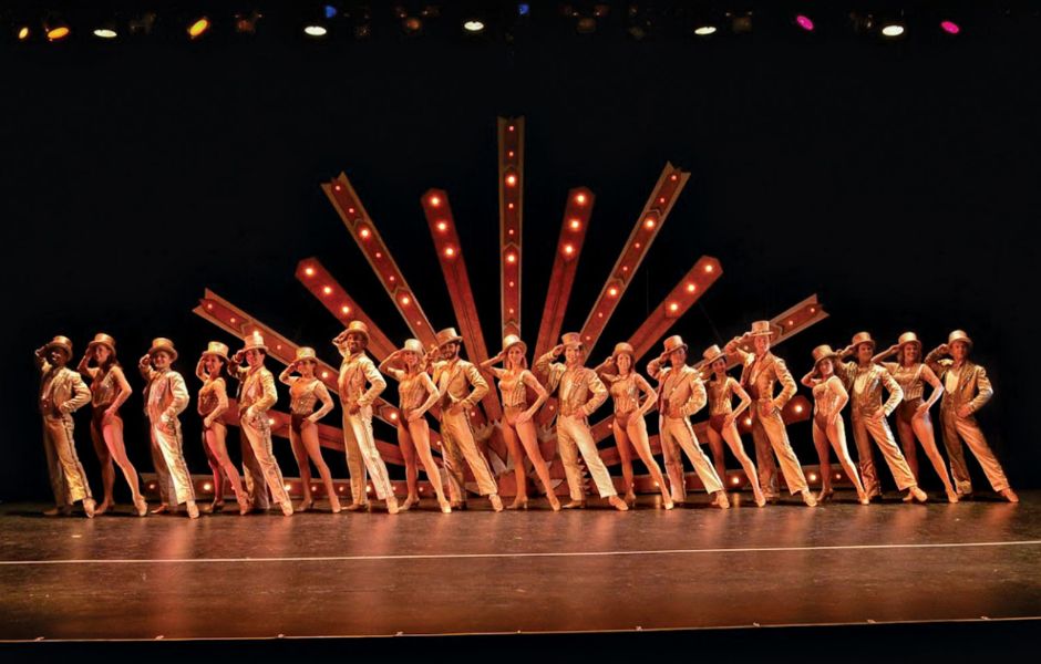 Dancers in "A Chorus Line" at Mill Mountain Theater