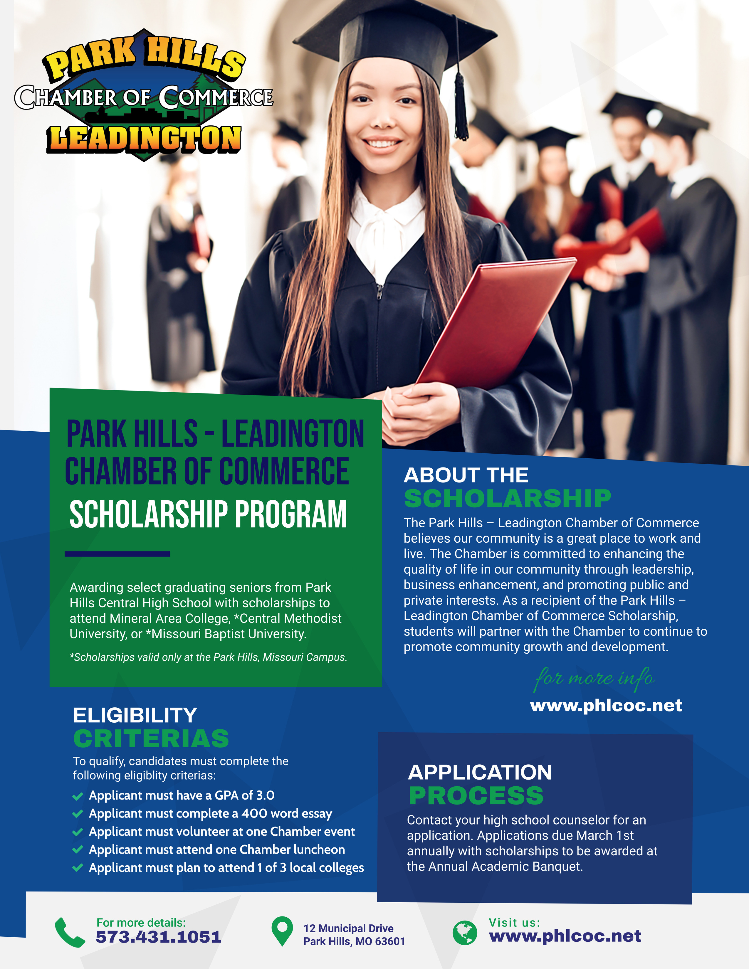 Chamber Scholarship Program Flyer Chamber Scholarship Program Flyer
