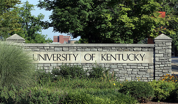 Lexington, KY, USA – August 9, 2015: An entrance to the University of Kentucky. The University of Kentucky is a public research university located in Lexington, Kentucky.