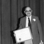 Allen Kent receiving 1977 Award of Merit
