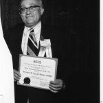 Herbert White receiving Best Information Science Book Award at ASIST '78