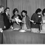 Lois Lunin (far right) at ADI Placement Service