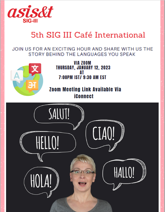 5th SIG III Café International