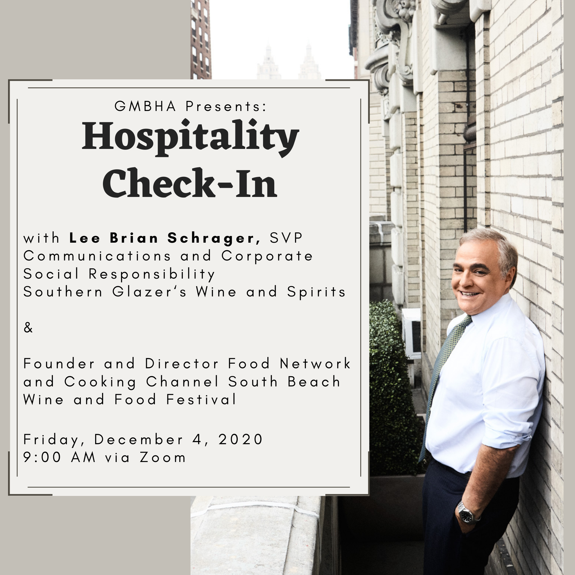 Hospitality Check-In with Lee Schrager Hospitality Check-In with Lee Schrager