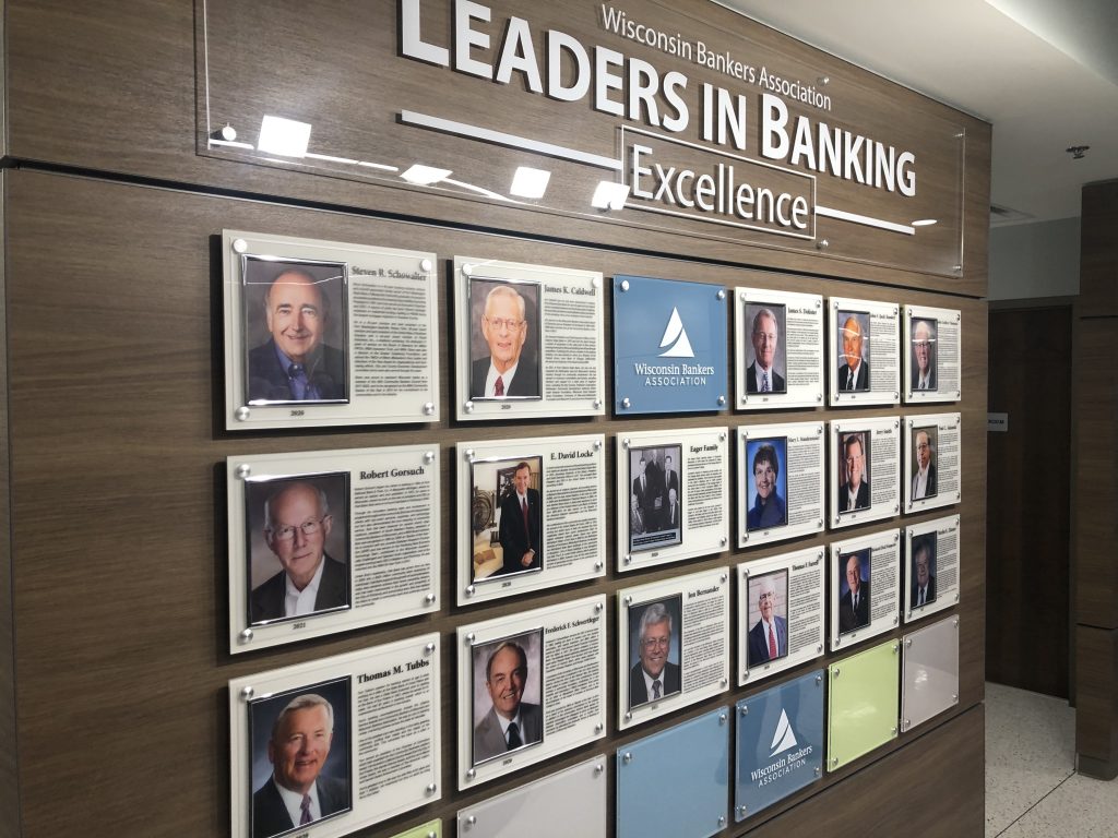WBA Leaders in Banking Excellence Wall