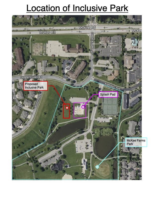 Map location of McKee Farms Park inclusive playground (1)