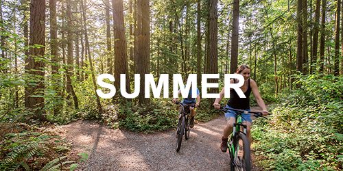 summertime mountain biking