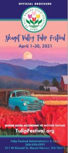 2021 brochure front Skagt Valley Tulip Festival brochure