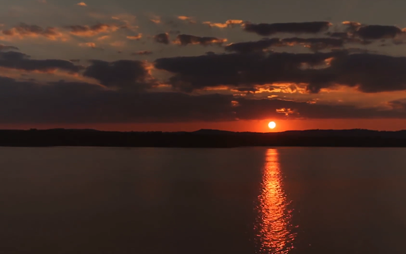 table rock lake sunset