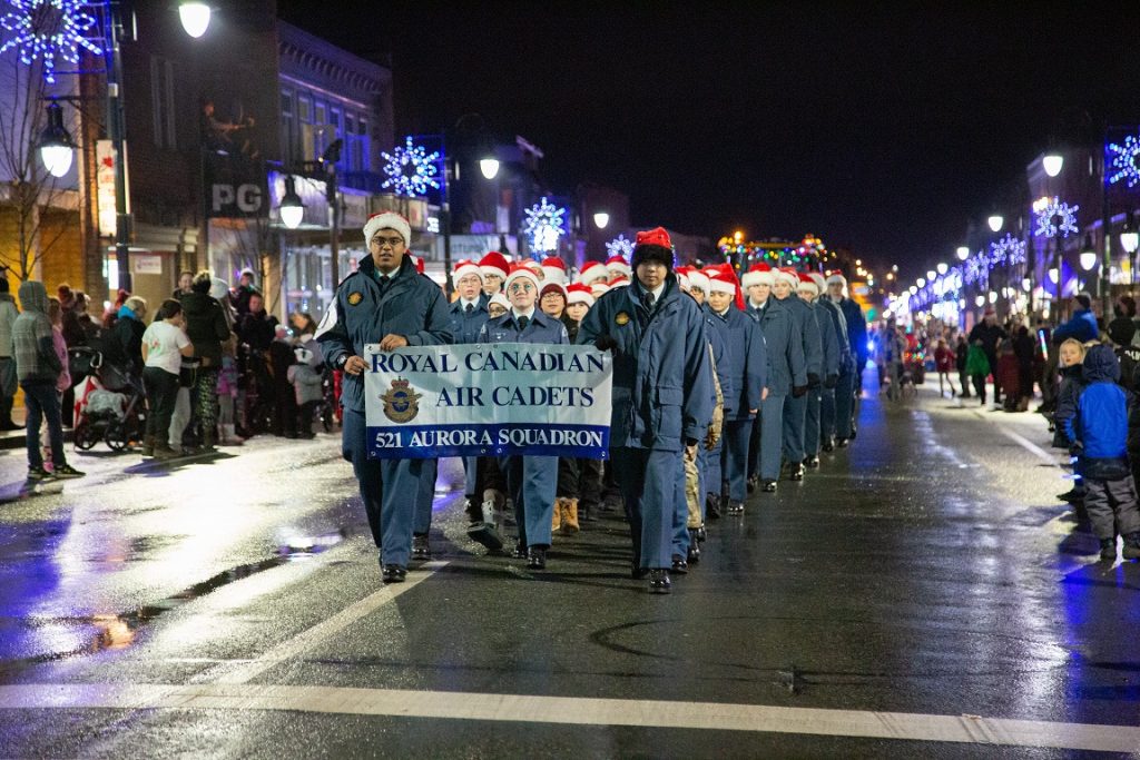 Royal Canadian Air Cadets in Mission's Candlelight Parade