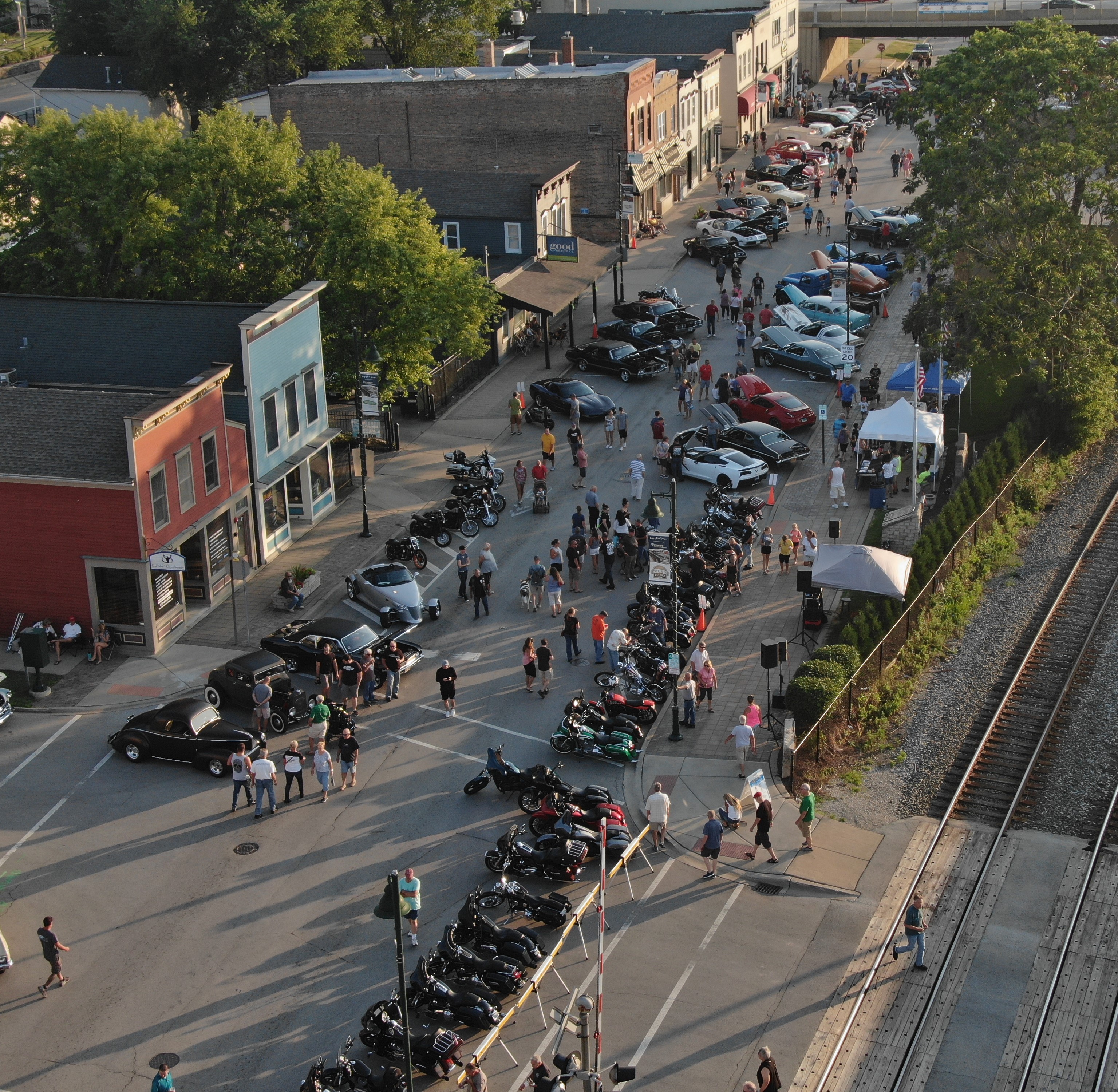 default Drone shot from 2019 Lemont Legends Cruise Night