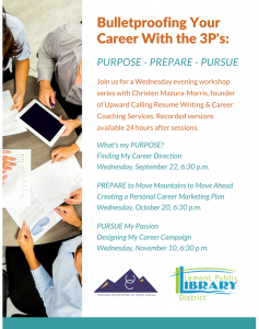 Flier for Bulletproofing Your Career With the 3P's