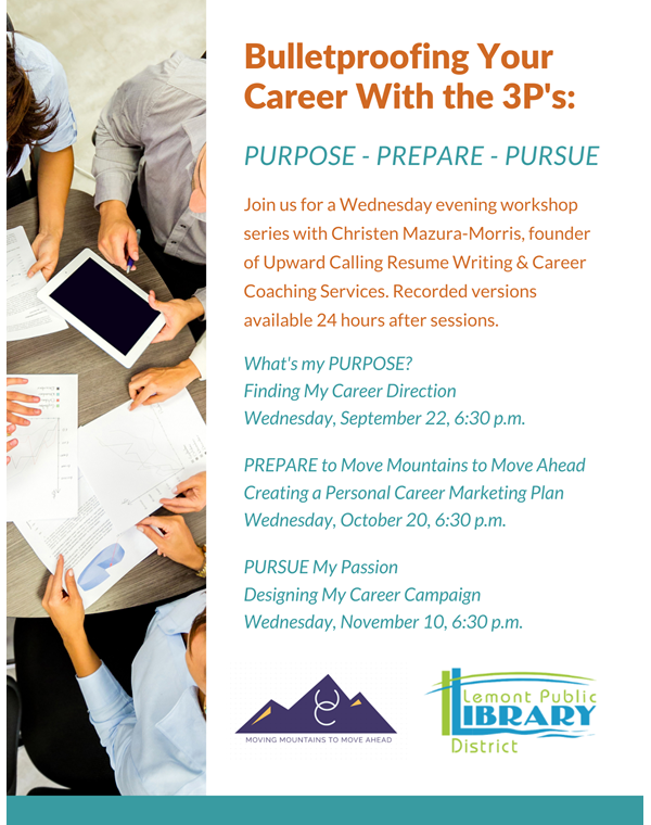 Flier for Bulletproofing Your Career With the 3P's