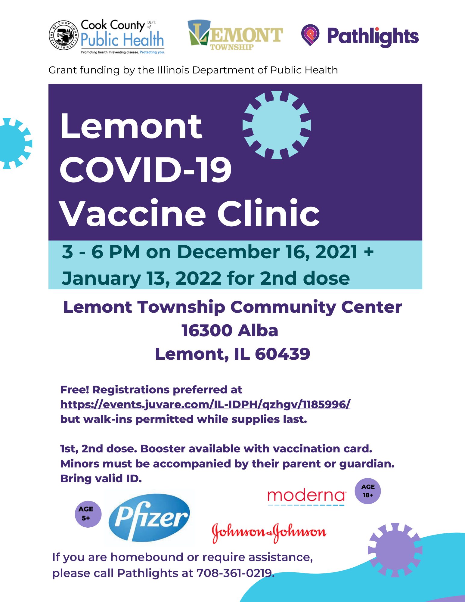 Final Lemont Vaccine Clinic Flyer 12.10.21