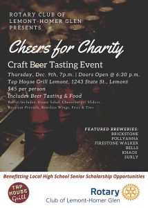 Flier for Cheers for Charity