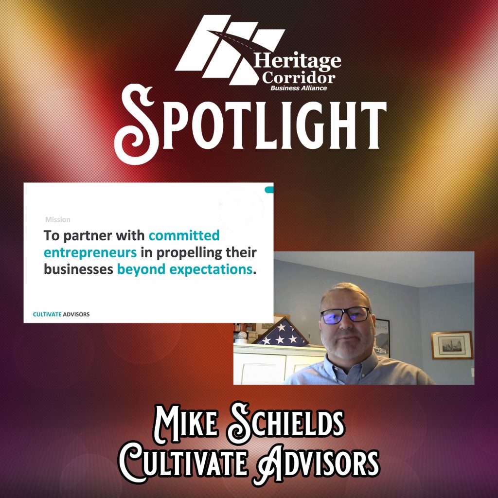Podcast Cover for Spotlight featuring Mike Schields of Cultivate Advisors