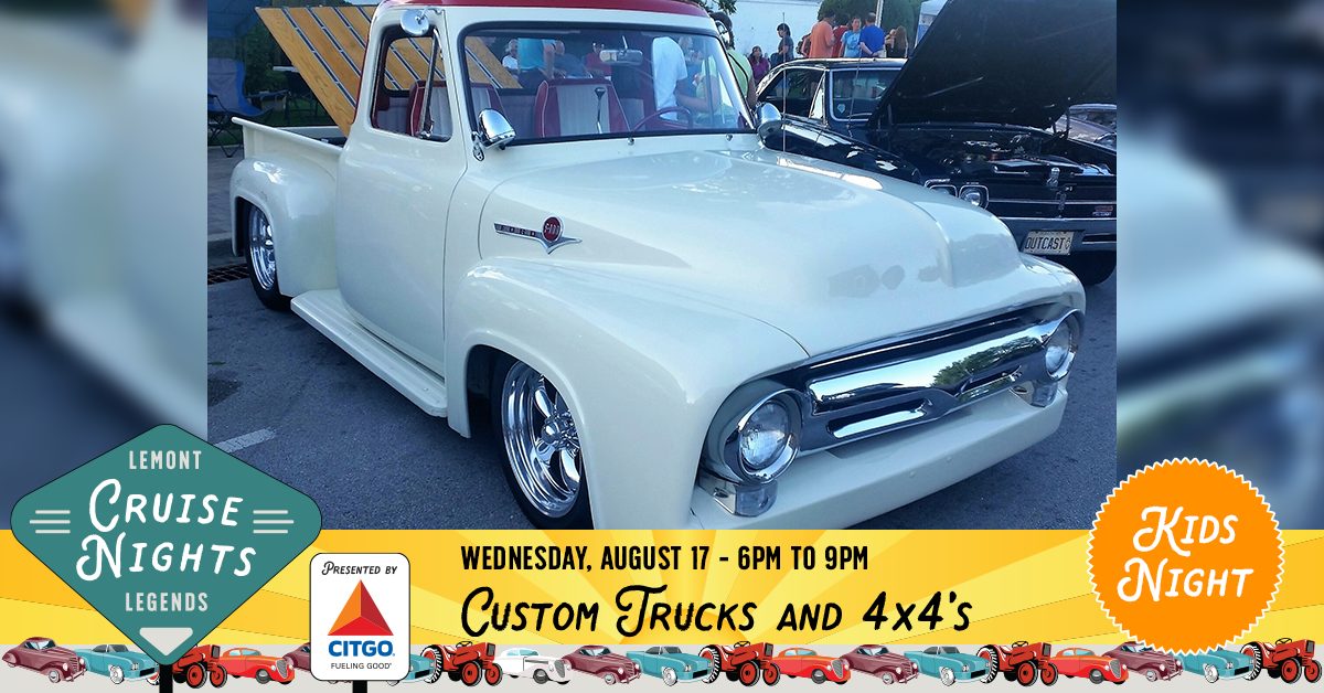 Custom Trucks & 4x4's Night ,Kids Night, at Lemont Legends